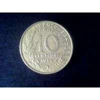 Монеты.Европа.Франция 10 Сантимов 1984.