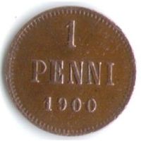 1 пенни 1900 год _состояние ХF