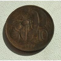 Италия 10 чентезимо, 1921 4-16-15