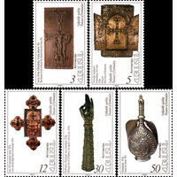 Сокровища Эчмиадзина Армения 1994 год серия из 5 марок
