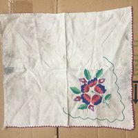 Салфетка Старинная винтаж вышивка гладью Хлопок цветочек