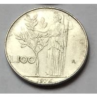 Италия, 100 лир 1975 года