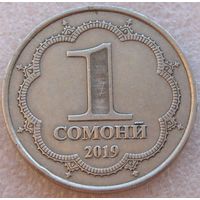 Таджикистан. 1 сомони 2019 год  UC#15