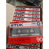 Кассета TDK D 90. 1986 года. С блока.