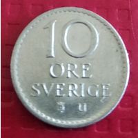 Швеция 10 эре 1970 г. #50821