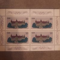 ГДР 1986. Архитектура. Schloss Gustrow. Малый лист