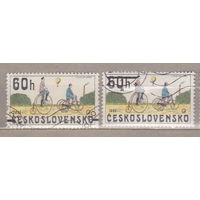 Авиация Воздушный шар Велосипеды Ретро  Чехословакия 1979 год  лот 1033 цена за 1-у марку на Ваш выбор