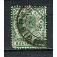 Британские колонии - Гибралтар - 1907/1912 - Король Эдуард VII 1/2P - [Mi.56] - 1 марка. Гашеная.  (Лот 30Ct)