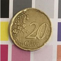 Италия 20 евроцентов 2002