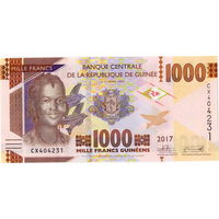 Гвинея, 1000 франков, 2017 г., UNC