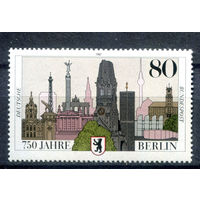Германия (ФРГ) - 1987г. - 750 лет Берлину - полная серия, MNH с отпечатком [Mi 1306] - 1 марка