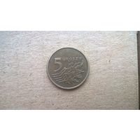 Польша 5 грошей, 2009г. (U-бц-у)