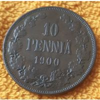 10 pennia 1900  года.