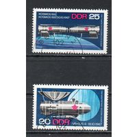 Исследование космоса в СССР ГДР  1968 год серия из 2-х марок