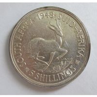 ЮАР 5 шиллингов 1948  серебро .34-448