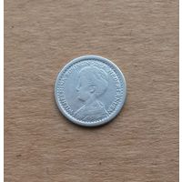 Нидерланды, 10 центов 1918 г., серебро 0.640, Вильгельмина (1890-1948), портрет 1910-1925 гг.