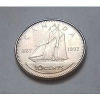 10 центов, Канада 1992 г., AU