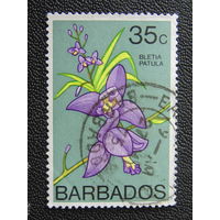 Британский Барбадос 1974 г. Цветы.
