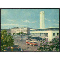 Почтовая карточка " Латвийская ССР. Рига. Центральный вокзал"