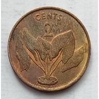 Кирибати 2 цента 1992 г.