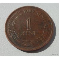 1 цент Сингапур 1980 года (из копилки)