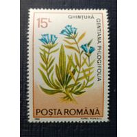 Марка Румыния 1993 Цветы