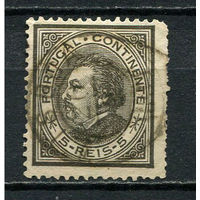 Португалия - 1880/1881 - Король Луиш I 5R - [Mi.51xB] - 1 марка. Гашеная.  (Лот 22DL)