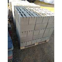 Блоки бетонные, стеновые для забора, 40х20х20 см