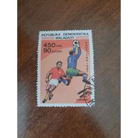 Мадагаскар 1982. Чемпионат мира по футболу Испания-82. Марка из серии
