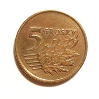 Польша. 5 грошей 1991 г.