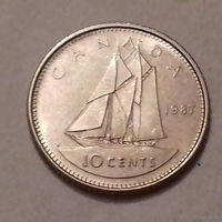 10 центов, Канада 1987 г.
