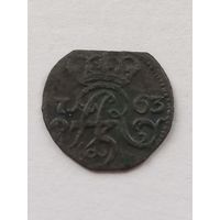Солид  Эльблонг 1763г., с 1 рубля, без мц