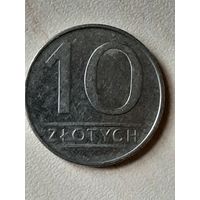 10 злотых Польша 1987.