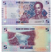 Сьерра Леоне 5 леоне   2022 год   UNC