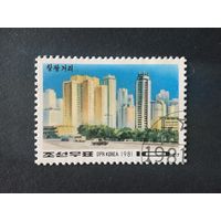 Пхеньян, улица Чангванг. КНДР,1981, марка