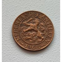 Нидерландские Антильские острова 1 цент, 1968 Метка "Рыба" 4-10-28