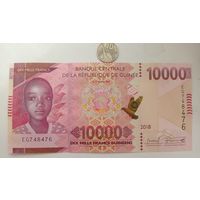 Werty71 Гвинея 10000 Франков 2018 UNC банкнота