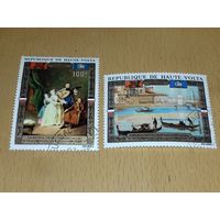 Верхняя Вольта 1972 Живопись. ЮНЕСКО. Спасение памятников. Венеция. Полная серия 2 марки.