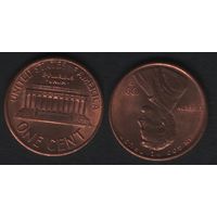 США km201b 1 цент 1991 год (D) (f0