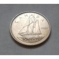 10 центов, Канада 1986 г., AU