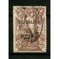 Португальские колонии - Индия - 1913 - Надпечатка нового номинала 3REIS на 2T - [Mi.335] - 1 марка. Гашеная.  (Лот 138Bi)