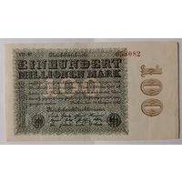100 миллионов марок 1923 года - Германия - 6 значный номер без серии