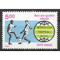 Чемпионат мира по футболу в Мехико Индия 1986 год чистая серия из 1 марки