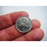 Канада 25 центов 2005г.