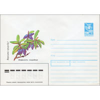 Художественный маркированный конверт СССР N 88-532 (12.12.1988) Берегите природу! Жимолость съедобная