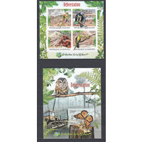 Фауна. Защита животных. Бурунди. 2012. 1 малый лист и 1 блок.