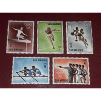 Сан-Марино 1964 Спорт. Олимпиада в Токио. 5 чистых марок