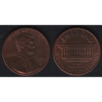 США km201b 1 цент 1992 год (D) (0(st(0 ТОРГ