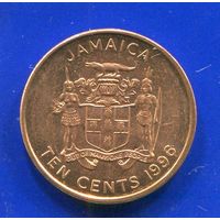 Ямайка 10 центов 1996