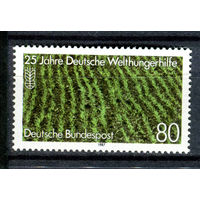 Германия (ФРГ) - 1987г. - 25 лет немецкой международной помощи голодающим - полная серия, MNH с отпечатком [Mi 1345] - 1 марка